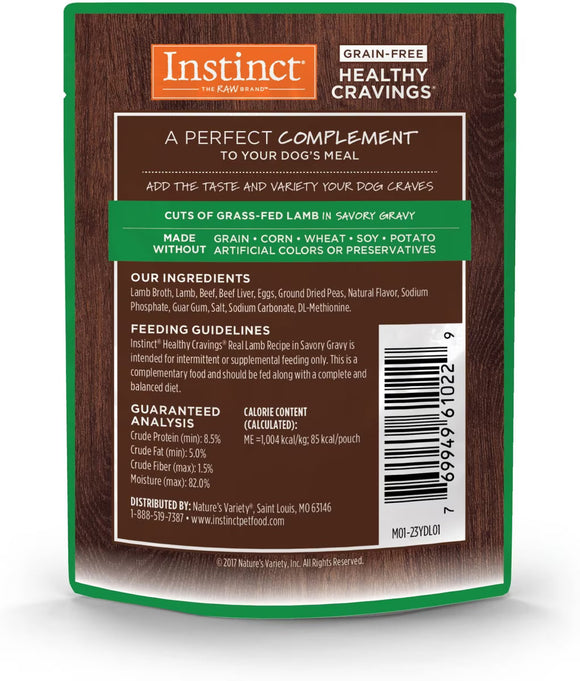 Instinct Grain-Free Healthy Cravings Savory Gravy Wet Dog Food 3-oz case of 24 - Dog Food 19