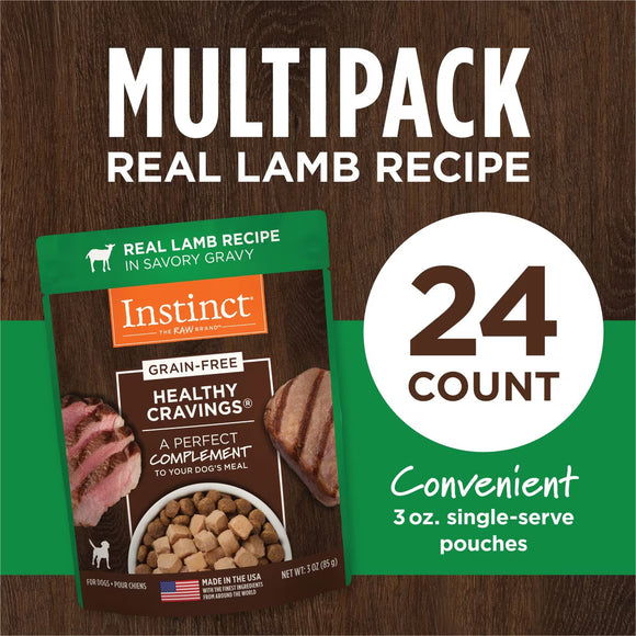 Instinct Grain-Free Healthy Cravings Savory Gravy Wet Dog Food 3-oz case of 24 - Dog Food 23