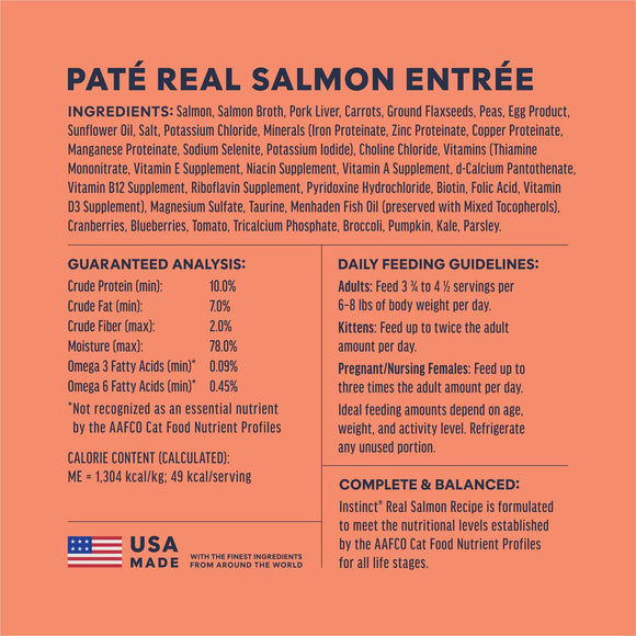 Instinct Pate Grain-Free Entree Wet Cat Food 2.64-oz case of 12 - Cat Food 24