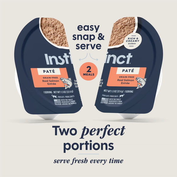 Instinct Pate Grain-Free Entree Wet Cat Food 2.64-oz case of 12 - Cat Food 18