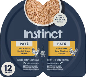 Instinct Pate Grain-Free Entree Wet Cat Food 2.64-oz case of 12 - Chicken - Cat Food 1