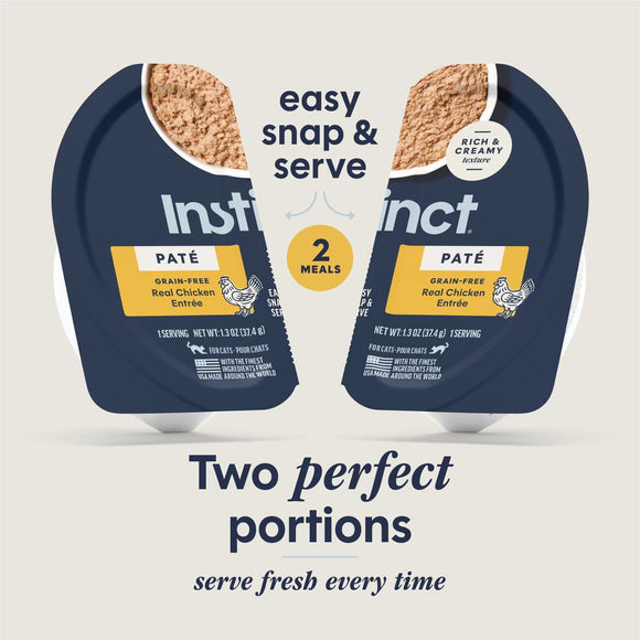 Instinct Pate Grain-Free Entree Wet Cat Food 2.64-oz case of 12 - Cat Food 4