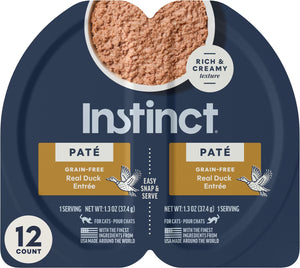 Instinct Pate Grain-Free Entree Wet Cat Food 2.64-oz case of 12 - Duck - Cat Food 2