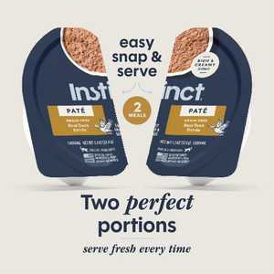 Instinct Pate Grain Free Real Duck Entree in Gravy Wet Cat Food (2.64 oz split cup x 12 pack) - Cat Food 2