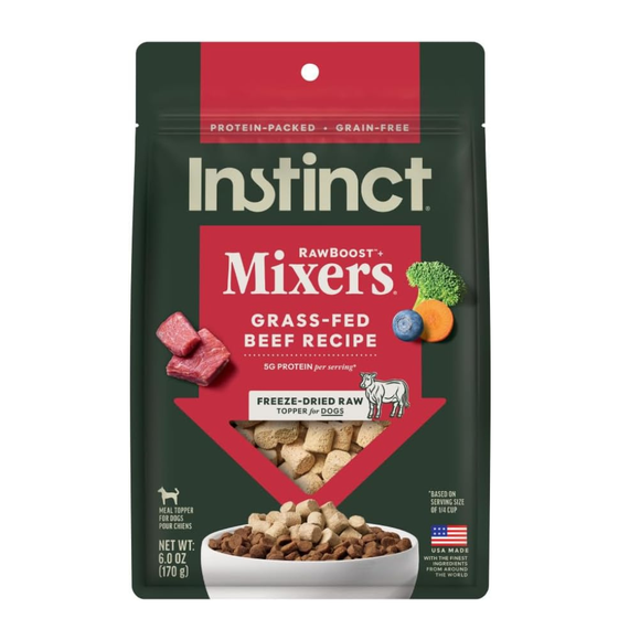 Instinct Raw Boost Mixers Freeze-Dried Raw Beef Meal Topper for Dogs - 6 oz - Dog Treats 9