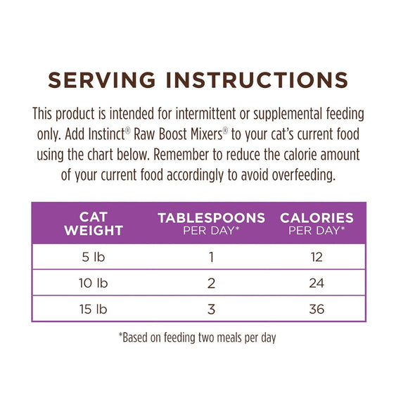 Instinct Raw Boost Mixers Freeze-Dried Raw Rabbit Meal Topper for Cats (6 oz) - Cat Treats 8
