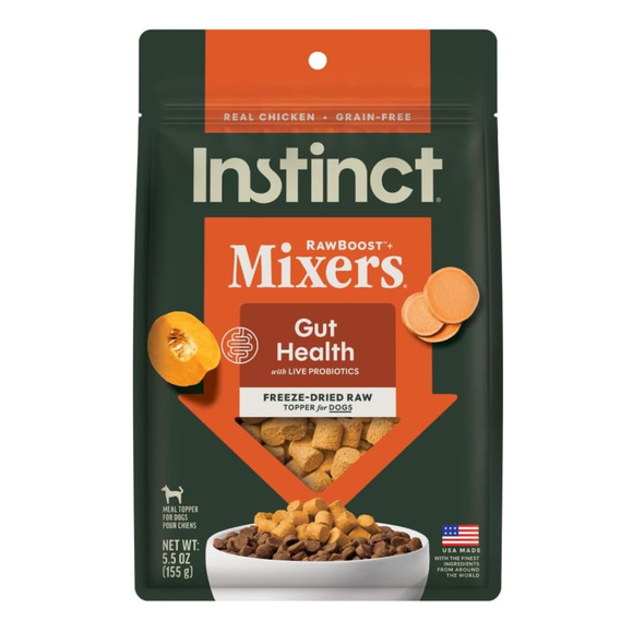 Instinct Raw Boost Mixers Gut Health Freeze Dried Meal Topper for Dogs - 5.5 oz - Dog Treats 1