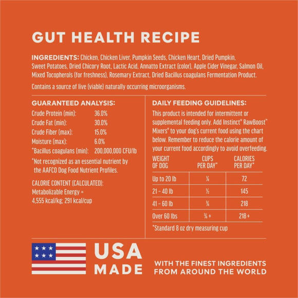 Instinct Raw Boost Mixers Gut Health Freeze Dried Meal Topper for Dogs - Dog Treats 7