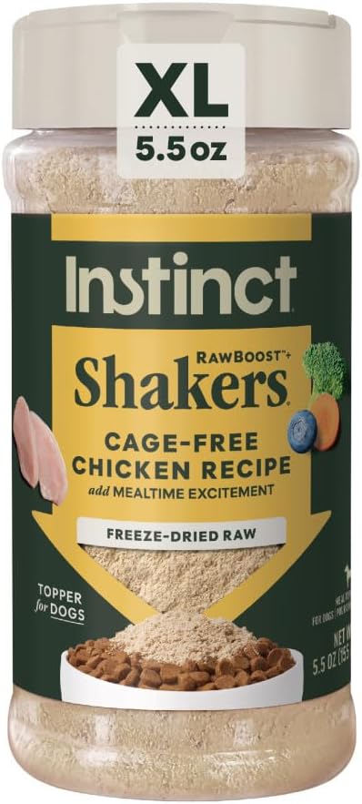 Instinct Raw Boost Shakers Freeze Dried Beef Recipe Meal Topper for Dogs - Chicken Recipe - Dog Treats 10