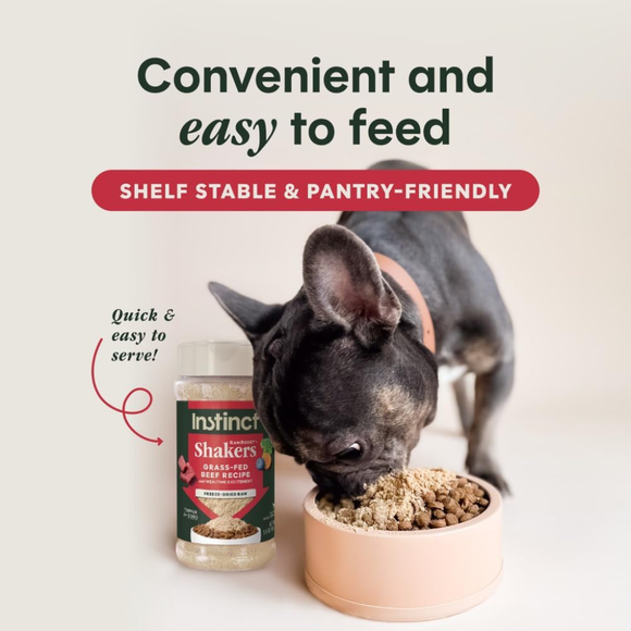 Instinct Raw Boost Shakers Freeze Dried Beef Recipe Meal Topper for Dogs - Dog Treats 4
