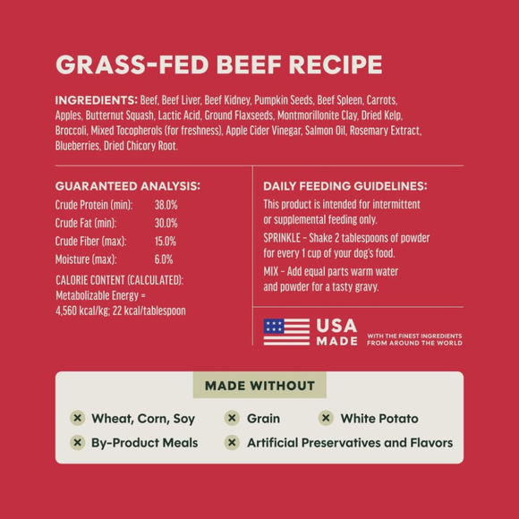 Instinct Raw Boost Shakers Freeze Dried Beef Recipe Meal Topper for Dogs - Dog Treats 7