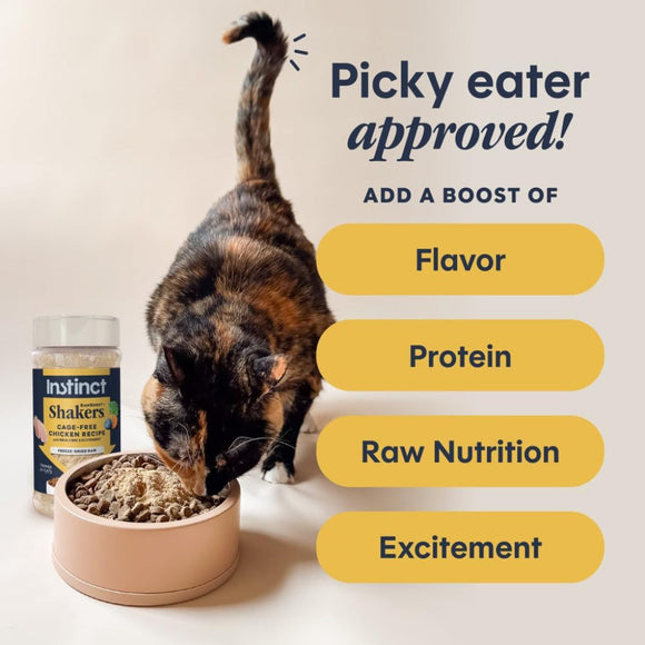Instinct Raw Boost Shakers Freeze Dried Chicken Meal Topper for Cats (5.5 oz) - Cat Treats 4