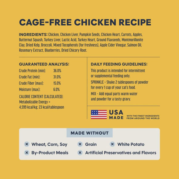 Instinct Raw Boost Shakers Freeze Dried Chicken Meal Topper for Cats (5.5 oz) - Cat Treats 9