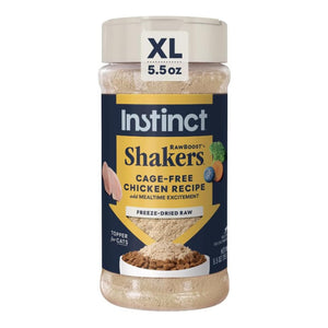 Instinct Raw Boost Shakers Freeze Dried Chicken Meal Topper for Cats (5.5 oz) - Cat Treats 1