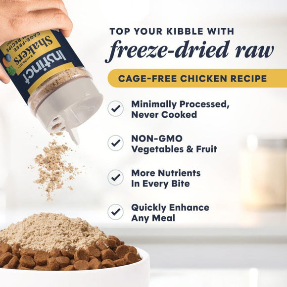 Instinct Raw Boost Shakers Freeze Dried Chicken Meal Topper for Cats (5.5 oz) - Cat Treats 3