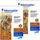 Interceptor Chewable Tablets for Dogs & Cats - Dogs 2-10 lbs (Brown) / 12 Doses - Pet Medicine 8