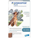 Interceptor Plus Chew for Dogs - 50.1 to 100 lbs (Blue) / 1 Chew (1 Month Supply) - Pet Medicine 13