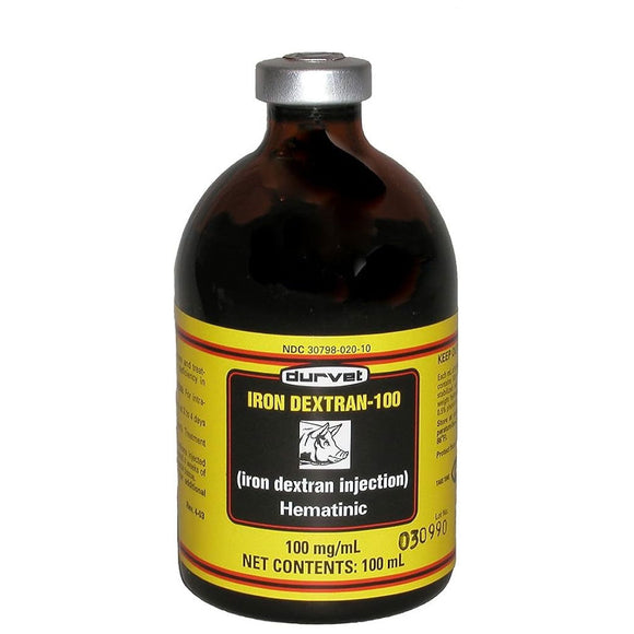 Iron Dextran-100 Injection (100mL), (Manufacturer may vary)