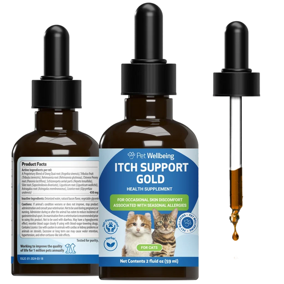 Itch Support Gold - For Allergy-Related Itch in Cats - Cat Supplements & Vitamins 1
