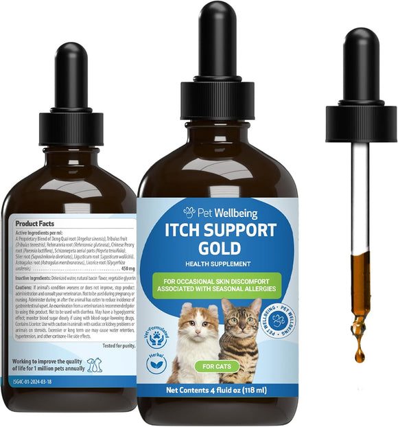Itch Support Gold - For Allergy-Related Itch in Cats - Cat Supplements & Vitamins 3