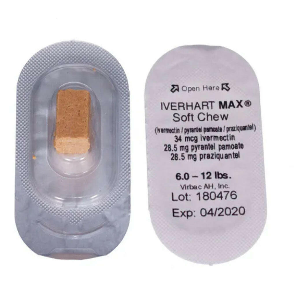 Iverhart Max Effective 6-12 lbs. Dog Parasite Protection - Purple