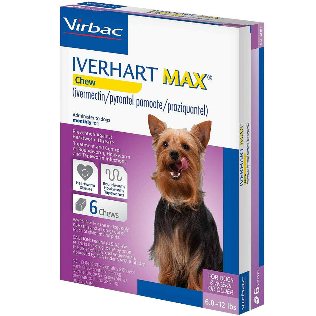 Iverhart Effective 6-12 lbs. Dog Parasite Protection - Purple