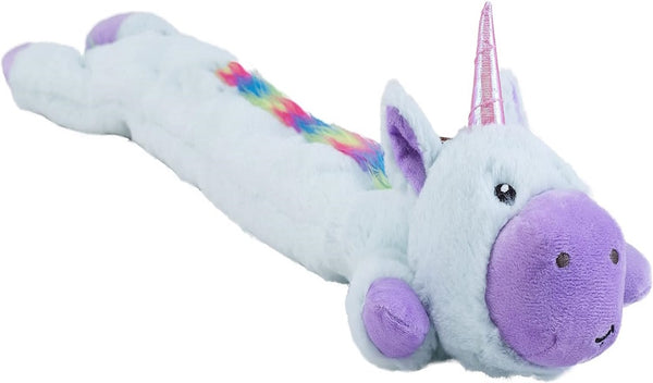 Outward Hound Longidudes Unicorn Plush & Squeaky Tug Toy For Dog