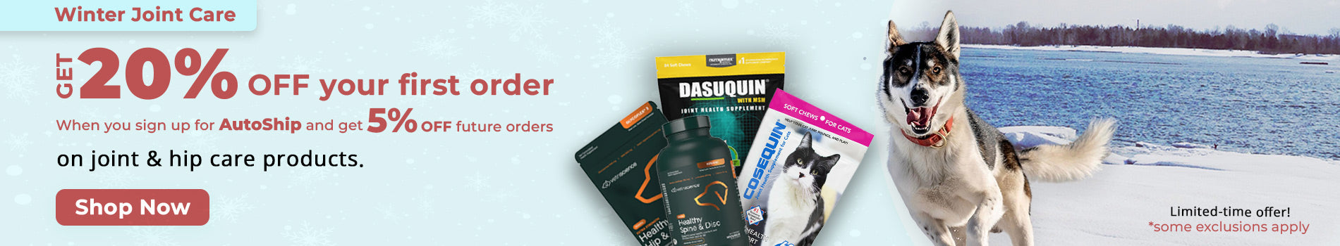 Joint care for pets 1900x350