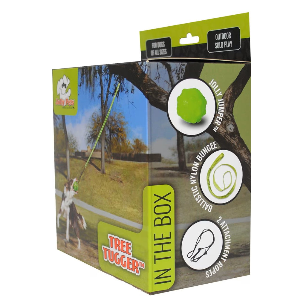 rubber tree and dogs Jolly Pets Tree Tugger Rope Tug Dog Toy – Durable Outdoor Fun