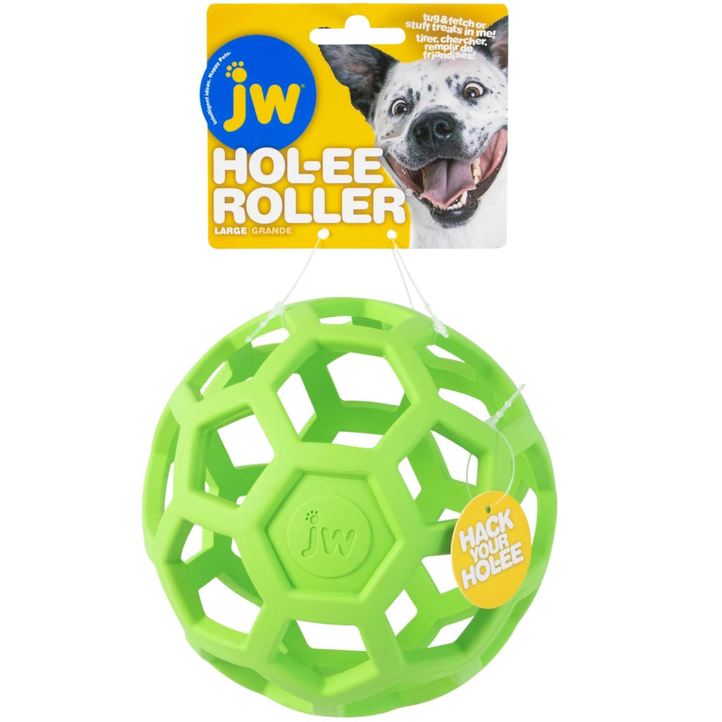 JW Pet Hol-ee Roller – Interactive Dog Ball in Assorted Colors