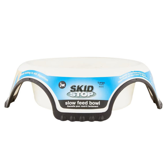 JW Pet Skid Stop Slow Feed Bowl For Dog (Assorted Colors)