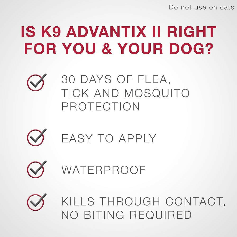 K9 Advantix II for Extra Large Dogs Over 55 lbs Flea & Tick