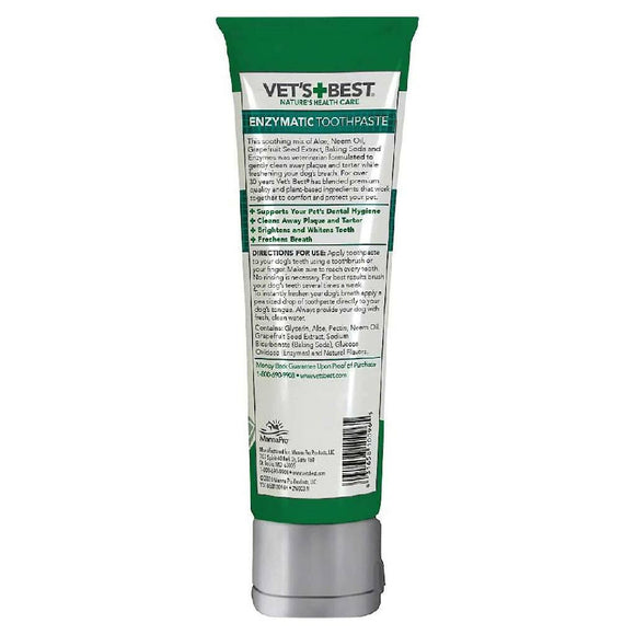Vet's Best Enzymatic Toothpaste, Fresh Breath Dental Gel For Dogs (3.5 oz)