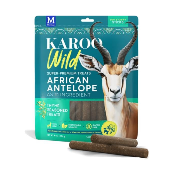 Karoo Wild Treats for Dogs - Thyme Seasoned / Treats Sticks - 16oz - Dog Treats 12