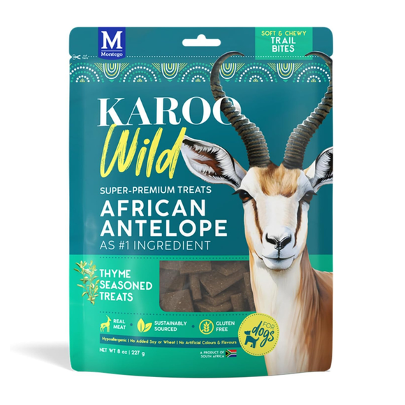 Karoo Wild Treats for Dogs - Thyme Seasoned / Trail Bites - 8oz - Dog Treats 23