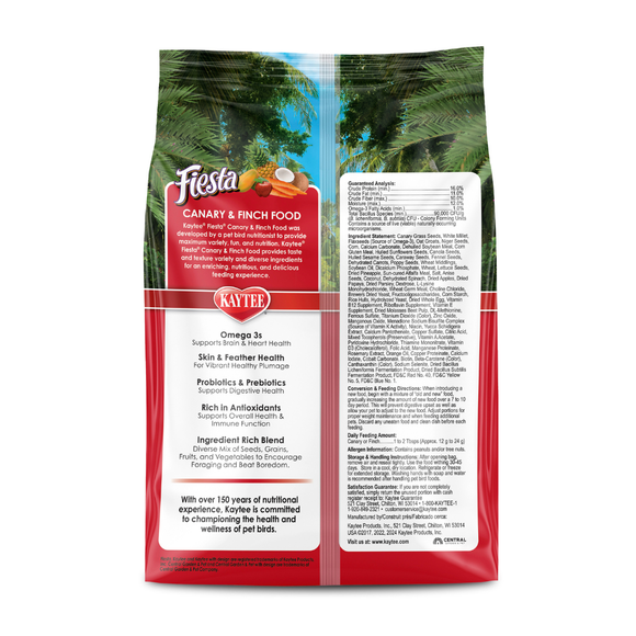 Kaytee Fiesta Canary & Finch Bird Food (2 lb) - Bird Food 11