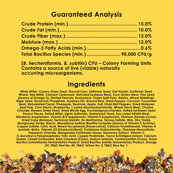 Kaytee Fiesta Cockatiel Bird Food - Bird Food 8