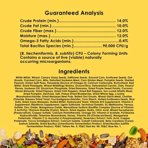 Kaytee Fiesta Conure Bird Food (4.5 lb) - Bird Food 7