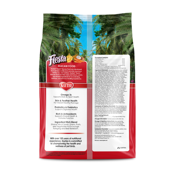 Kaytee Fiesta Macaw Bird Food (4.5 lb) - Bird Food 11