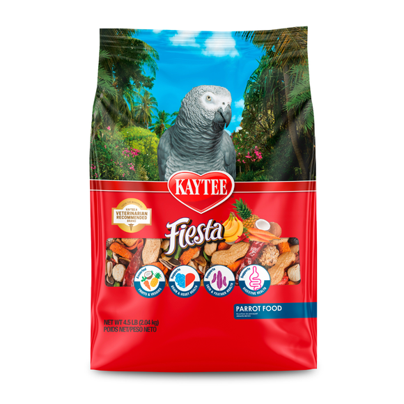 Kaytee Fiesta Parrot Bird Food - 4.5 lb - Bird Food 12