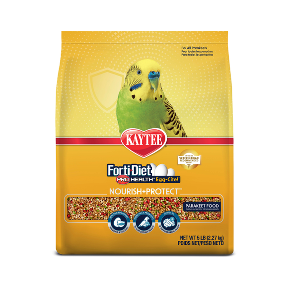 Kaytee Forti-Diet Pro Health Egg-Cite! Parakeet Bird Food (5 lb) - Bird Food 1