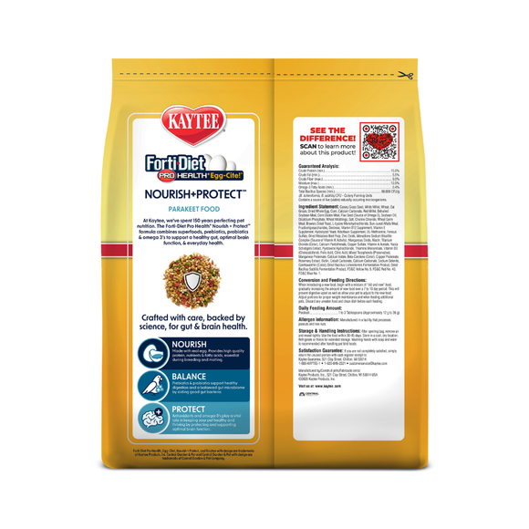 Kaytee Forti-Diet Pro Health Egg-Cite! Parakeet Bird Food (5 lb) - Bird Food 11