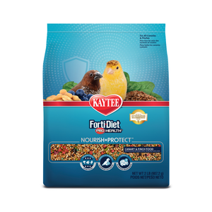 Kaytee Forti-Diet Pro Health Nourish + Protect Canary & Finch Bird Food (2 lb) - Bird Food 1