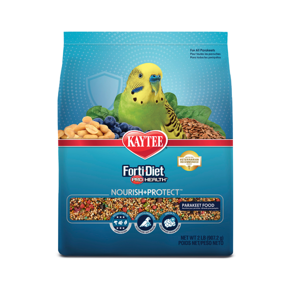 Kaytee Forti-Diet Pro Health Nourish + Protect Parakeet Bird Food - Bird Food 1