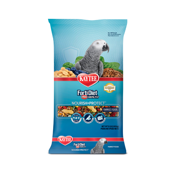 Kaytee Forti-Diet Pro Health Nourish + Protect Parrot Bird Food - 8 lb - Bird Food 13