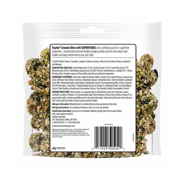 Kaytee Granola Bites Bird Treats (4.5 oz) - Bird Treats 6