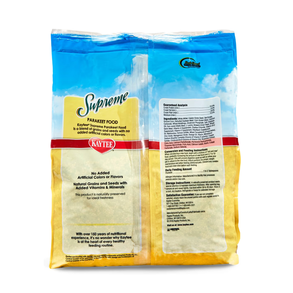 Kaytee Supreme Parakeet Bird Food (5 lb) - Bird Food 2