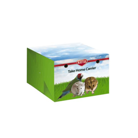 Kaytee Take Home Carrier Disposable Cardboard Pet Carrier - Small