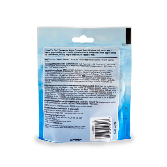 Kaytee Yo Dips Papaya & Mango Flavored Bird Treats (2.5 oz) - Bird Treats 5