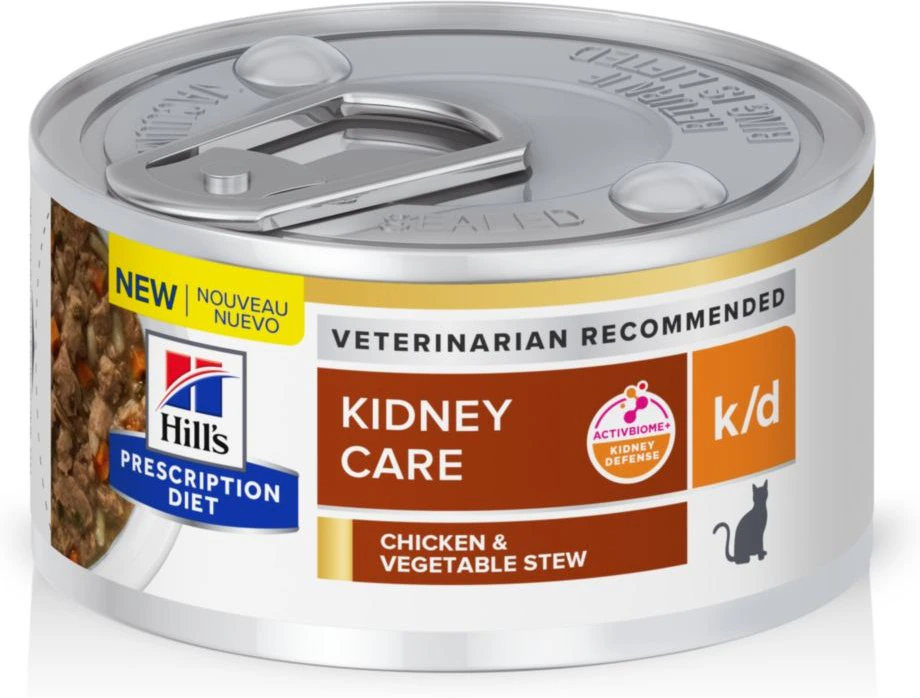 Hill's Prescription Diet k/d Kidney Care Chicken & Vegetable Stew Canned Cat Food